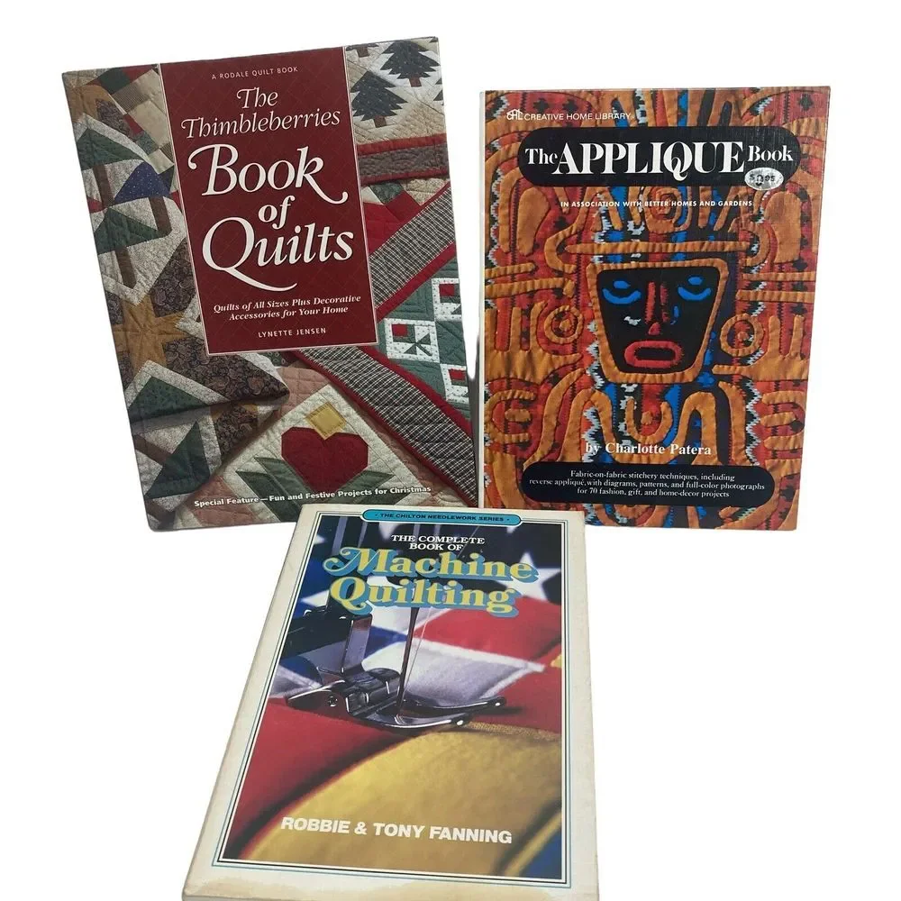 Lot of 5 Quilting Books Lap Quilts Bright Ideas Applique Machine Quilting Book‎